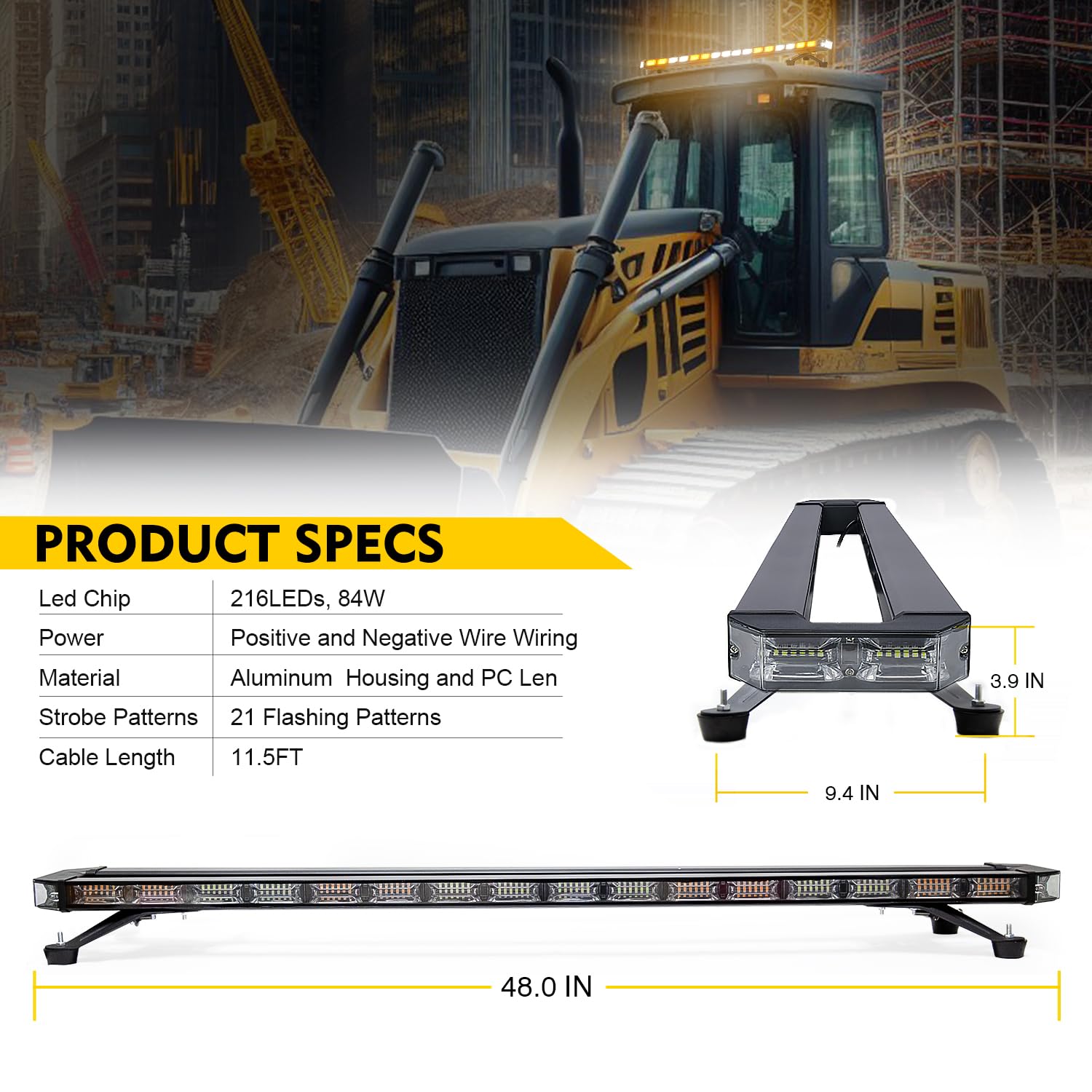 Wide vehicle compatibility of LUMENIX lightbar for trucks, SUVs, and service fleets.