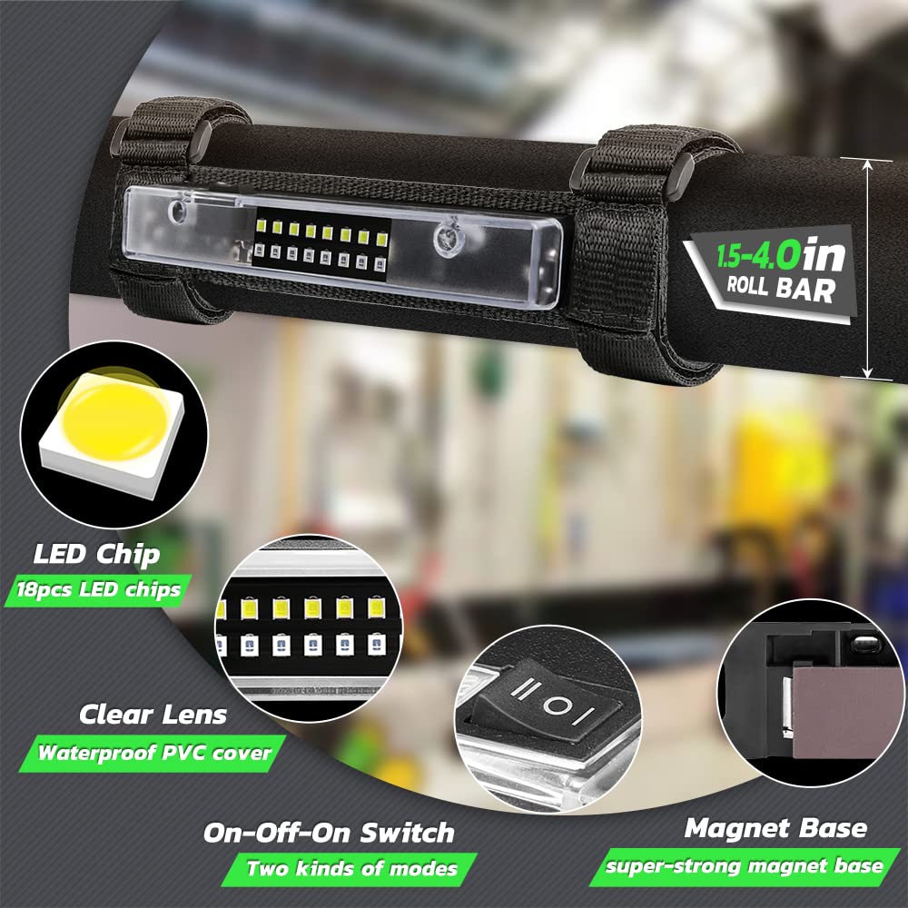 Lumimotor dome light powered by AAA batteries for wireless mounting