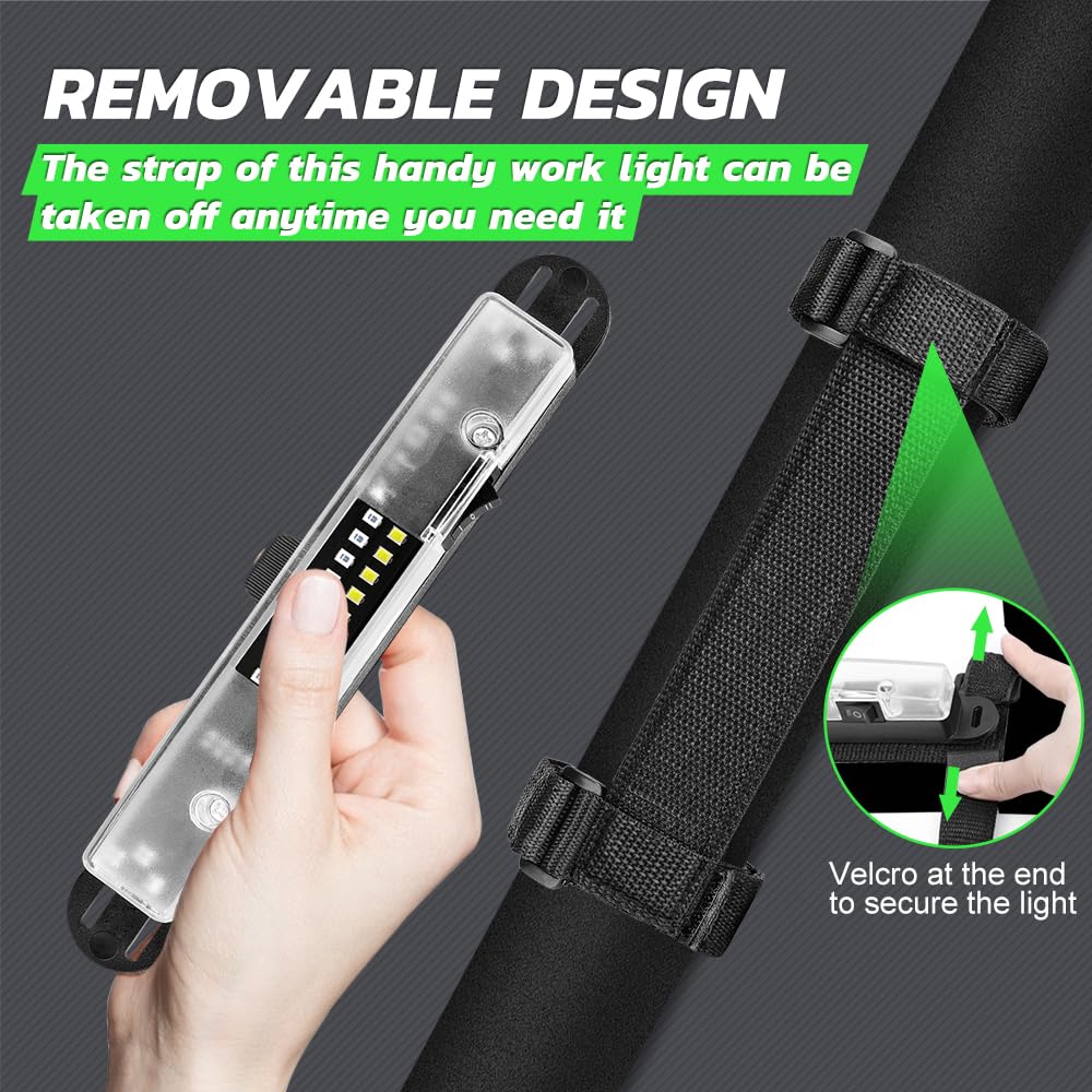 Lumimotor interior light easily removable for quick relocation