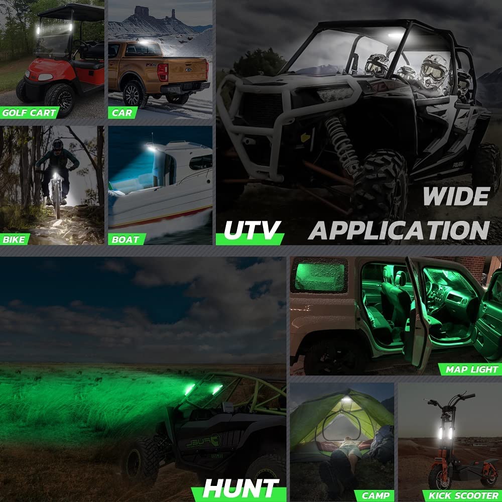 Lumimotor green night-vision mode supports low-light tasks without glare