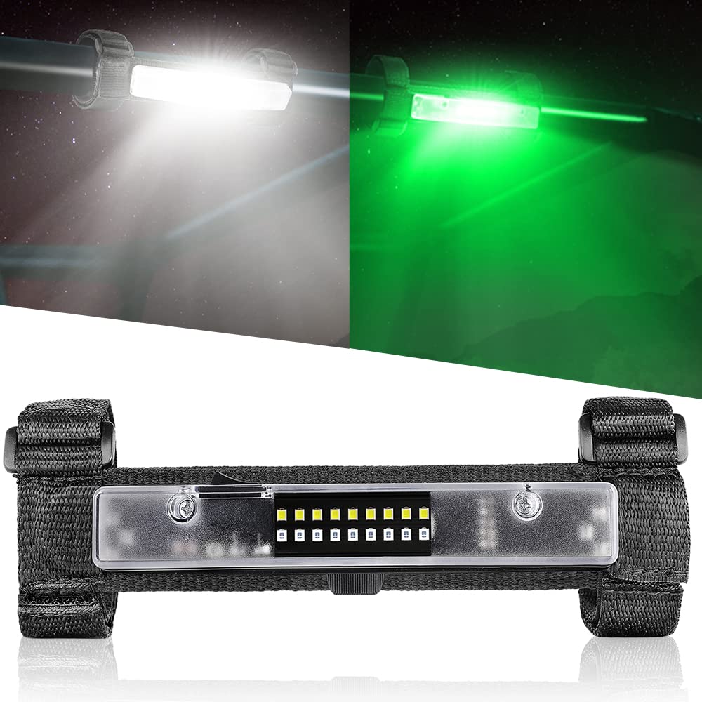 Lumimotor UTV interior dome light on roll bar for bright night visibility