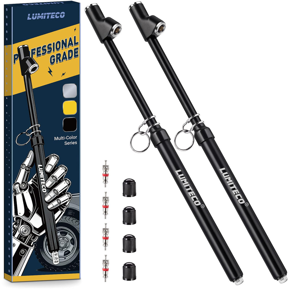 LUMITECO dual-head gauge close-up highlighting brass core for precise readings on the go