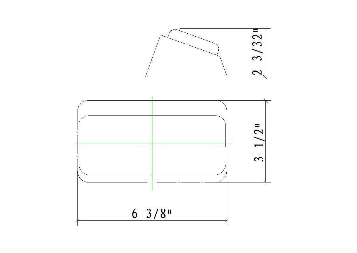 Lumitronics compact 6.5 x 3.5 x 2 inch outdoor light for RVs.