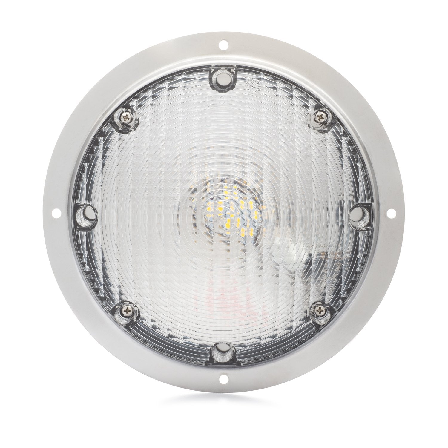 Lumitronics RV round light base for durable mounting on trailers