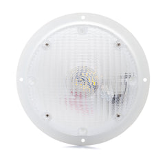 Lumitronics RV round scare light white exterior illumination for campsite safety