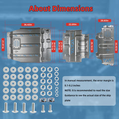Lumlazni Ford F-150 underbody center view highlights drivetrain protection.