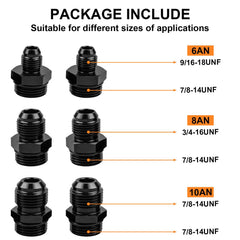 Luney 8AN adapter pair for versatile in-line installation.