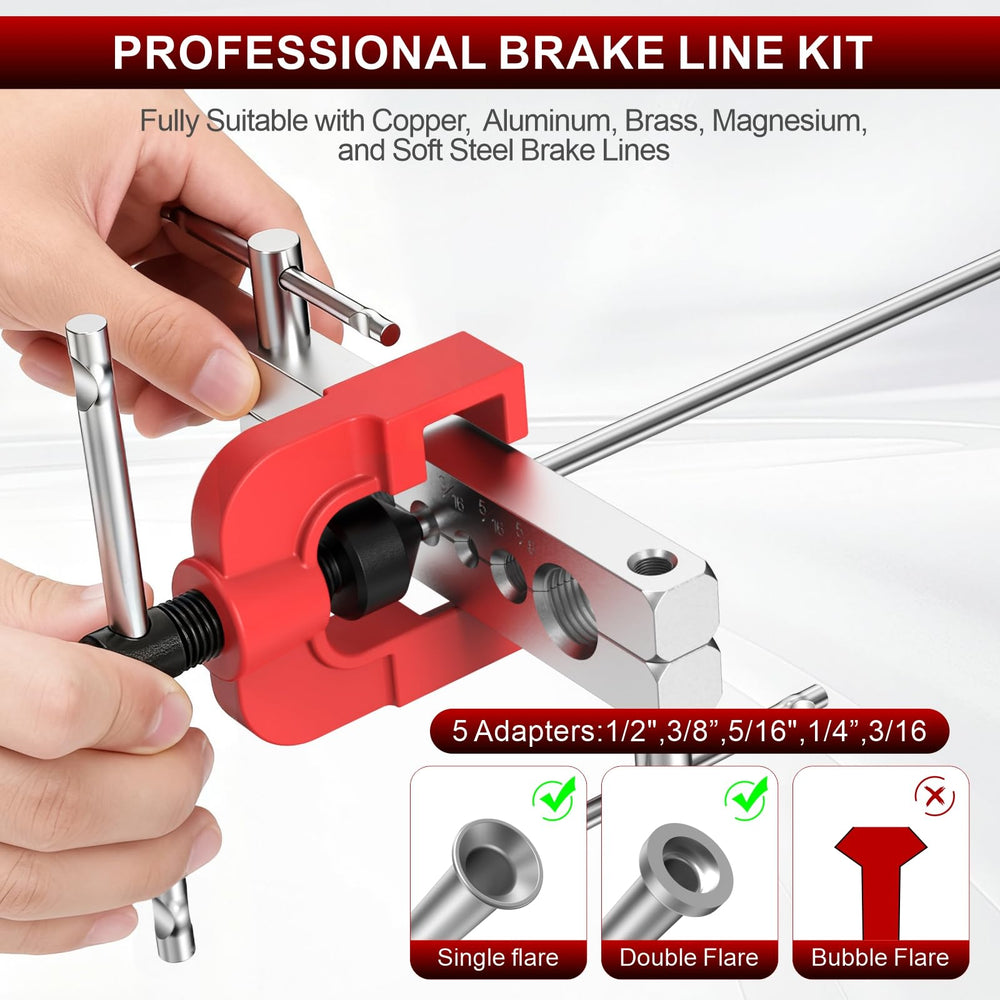 Luney single flaring tool for precise single-end flares.