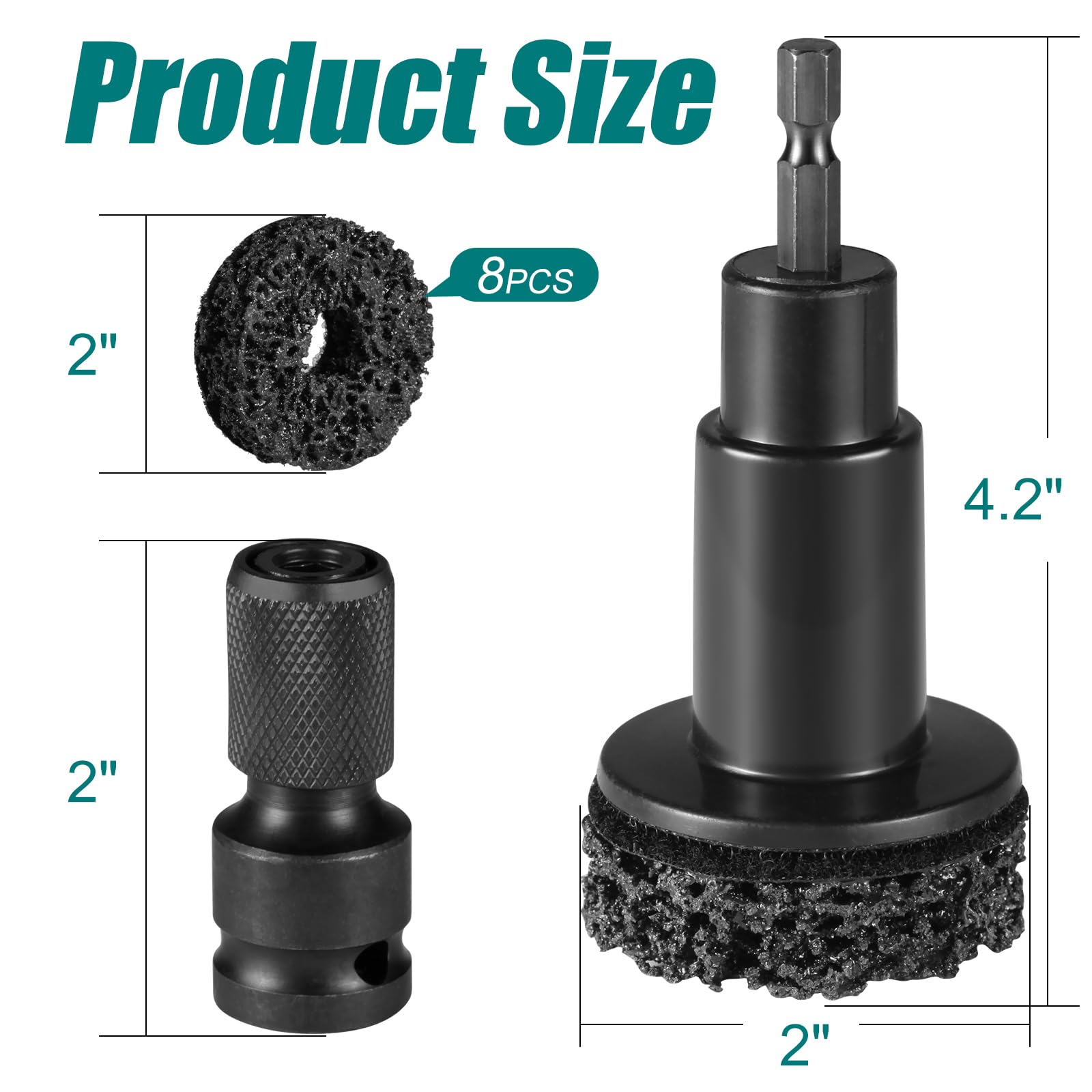 Lunhans heavy-duty holder secures the tool during resurfacing pad changes.