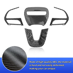 LUNQIN carbon fiber steering wheel trim cover for Durango seals wear and elevates interior look.