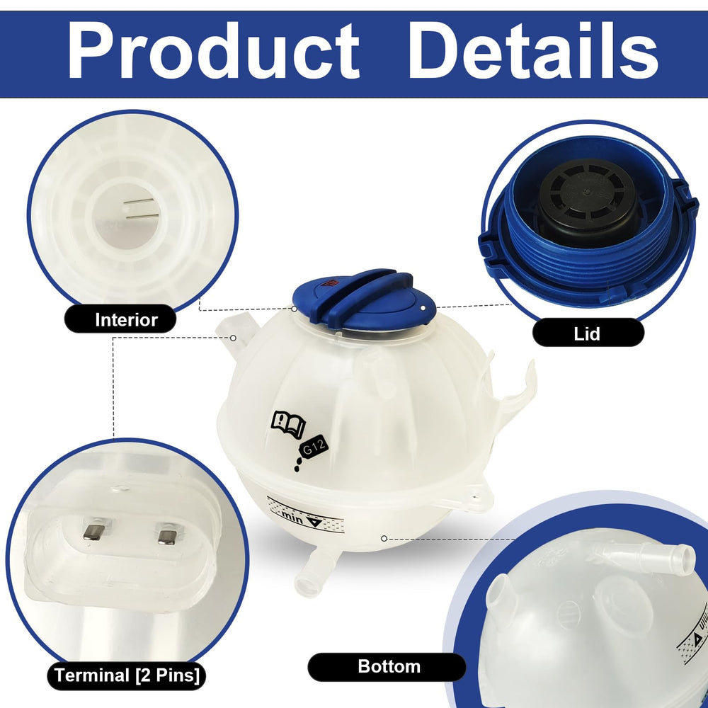 Lunwag reservoir in Audi TT shows durable plastic and cap
