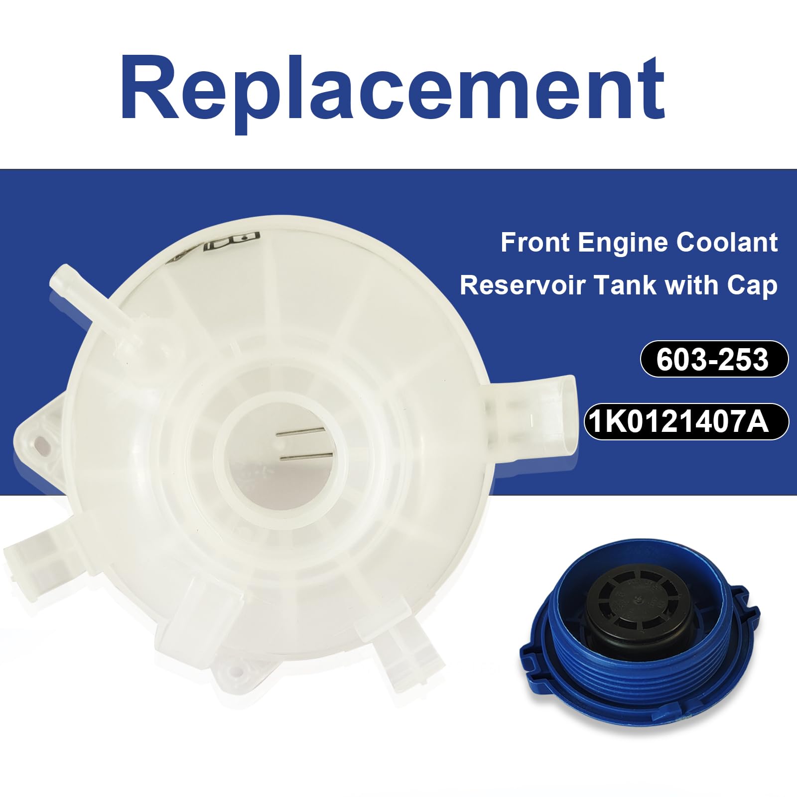 Lunwag coolant reservoir for VW Golf GTI with direct fit