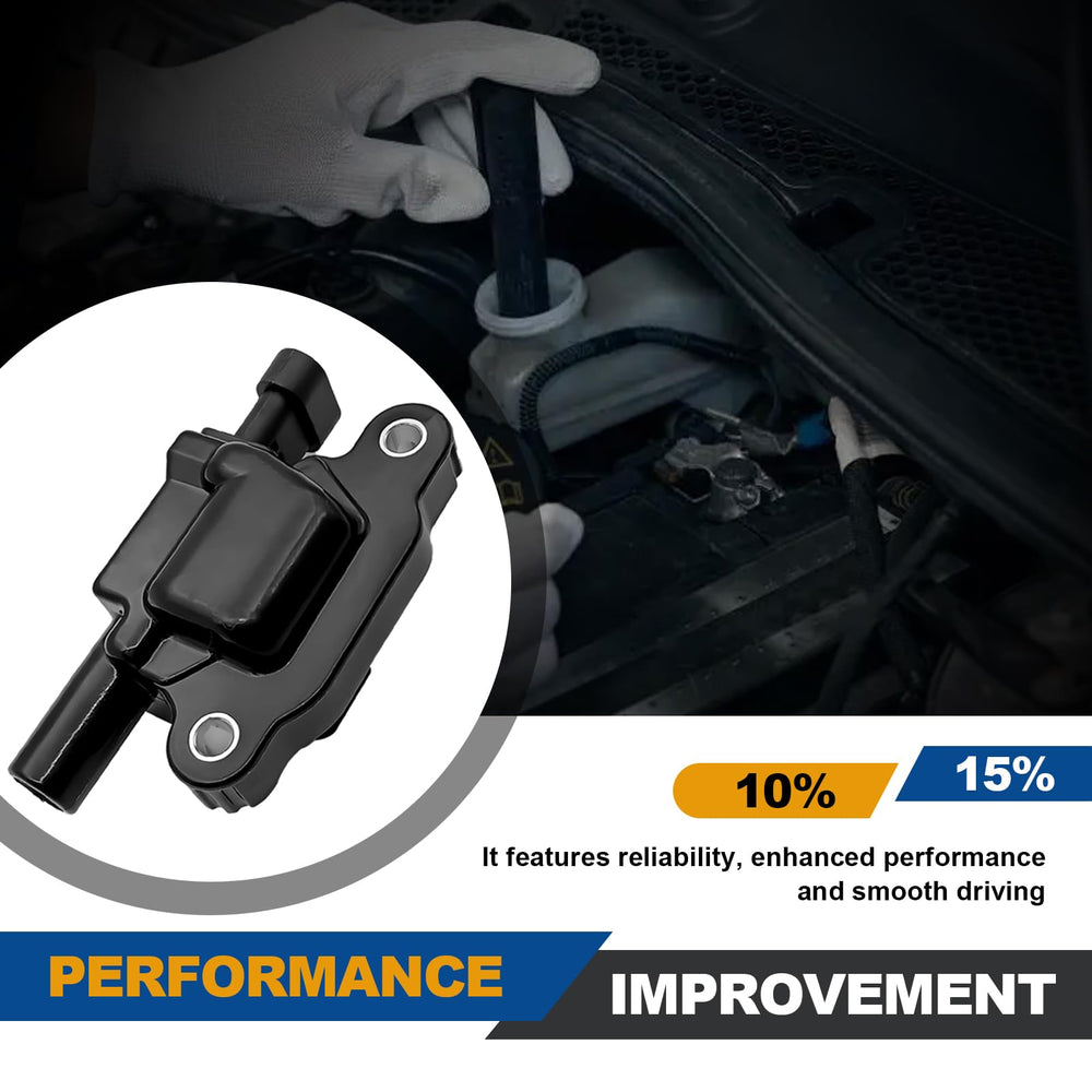Lunwag coil pack compatibility label confirms GM V8 fitment