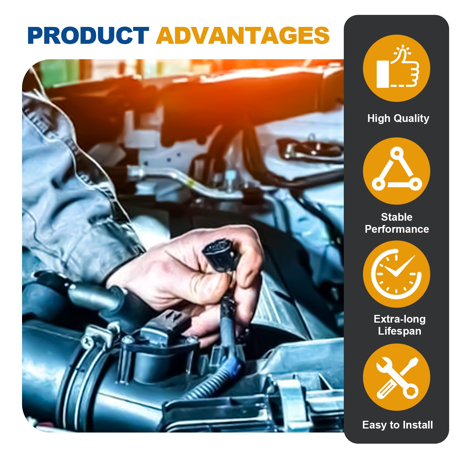Lunwag coil pack installed in engine bay for Cadillac/Chevy/GMC