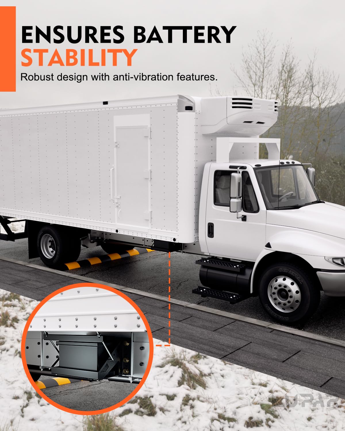Lupar battery tray installation with screws offers secure, straightforward mounting on vehicles