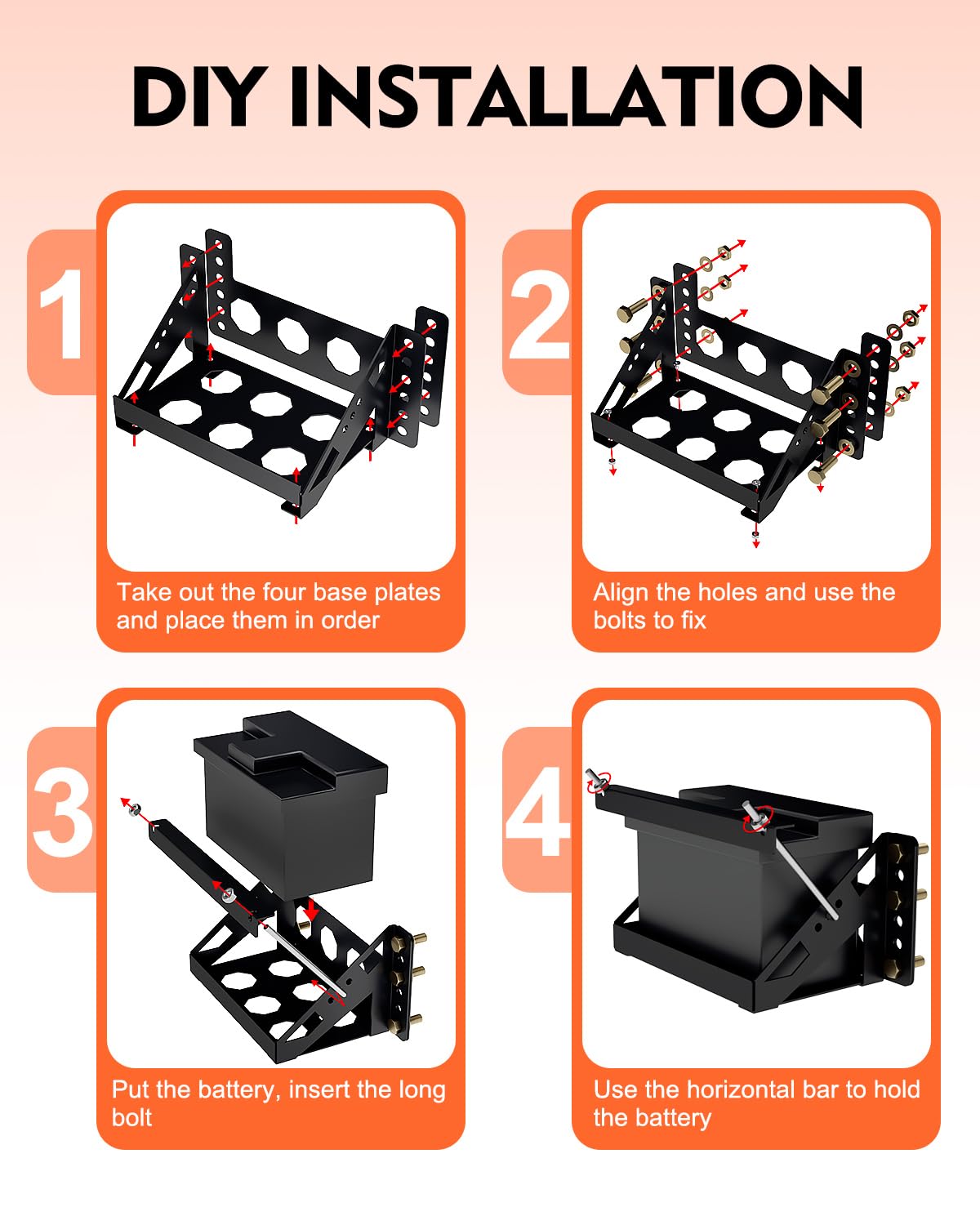 Lupar mounting bracket used on marine trailers ensures stable positioning for reliability