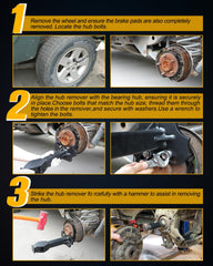 Lupar complete kit shows nuts and bolts for varied stud sizes.