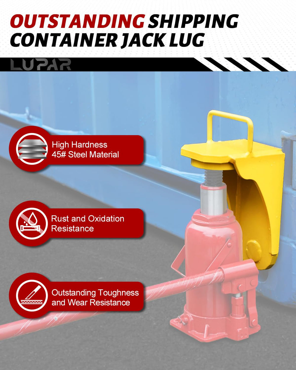 Lupar portable yellow jack lug designed for on-site versatility