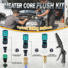 LURKA garden hose shut-off valve provides precise flow control during flushing.
