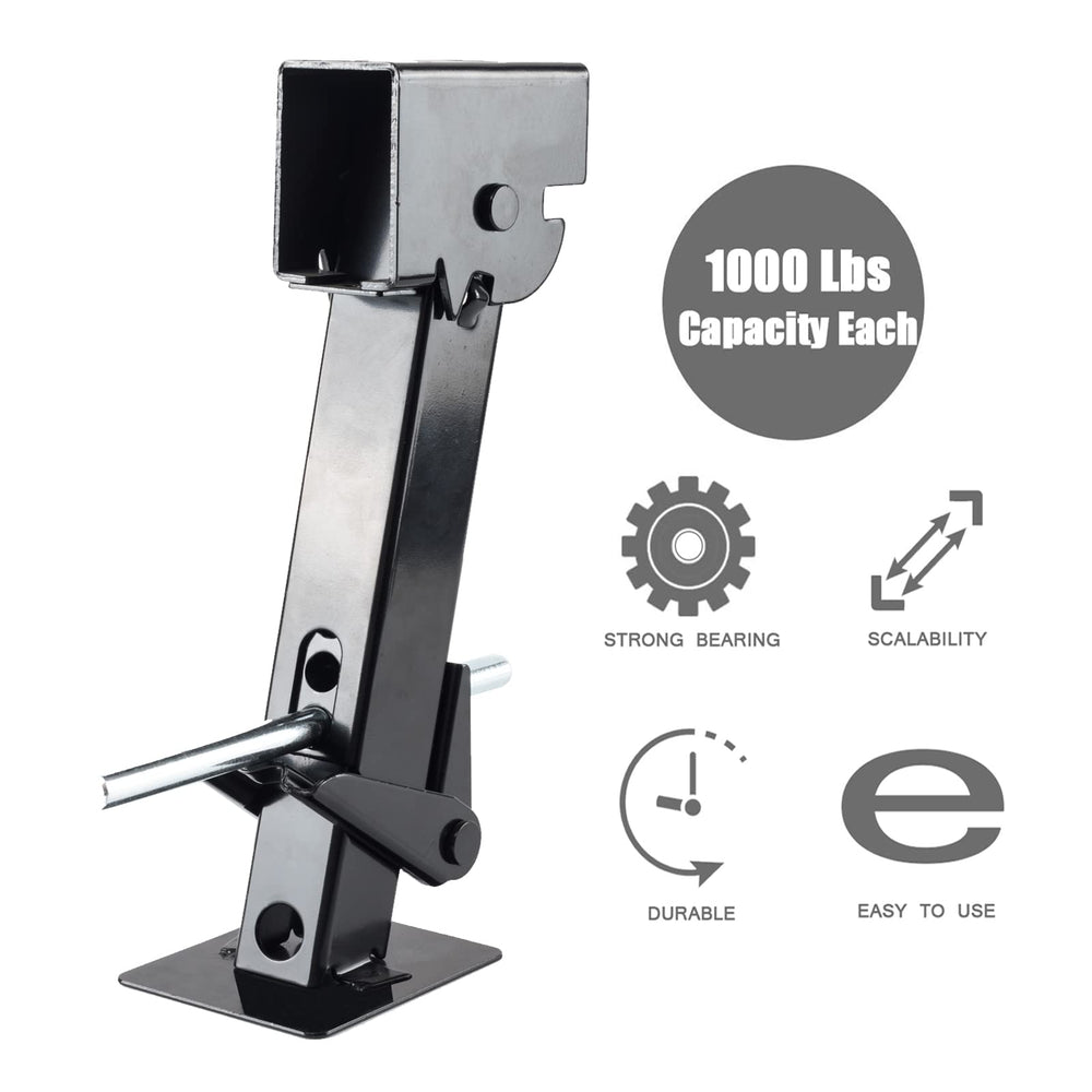 LUSHIH telescoping legs extended to 18 inches provide customizable lift