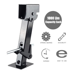 LUSHIH telescoping legs extended to 18 inches provide customizable lift