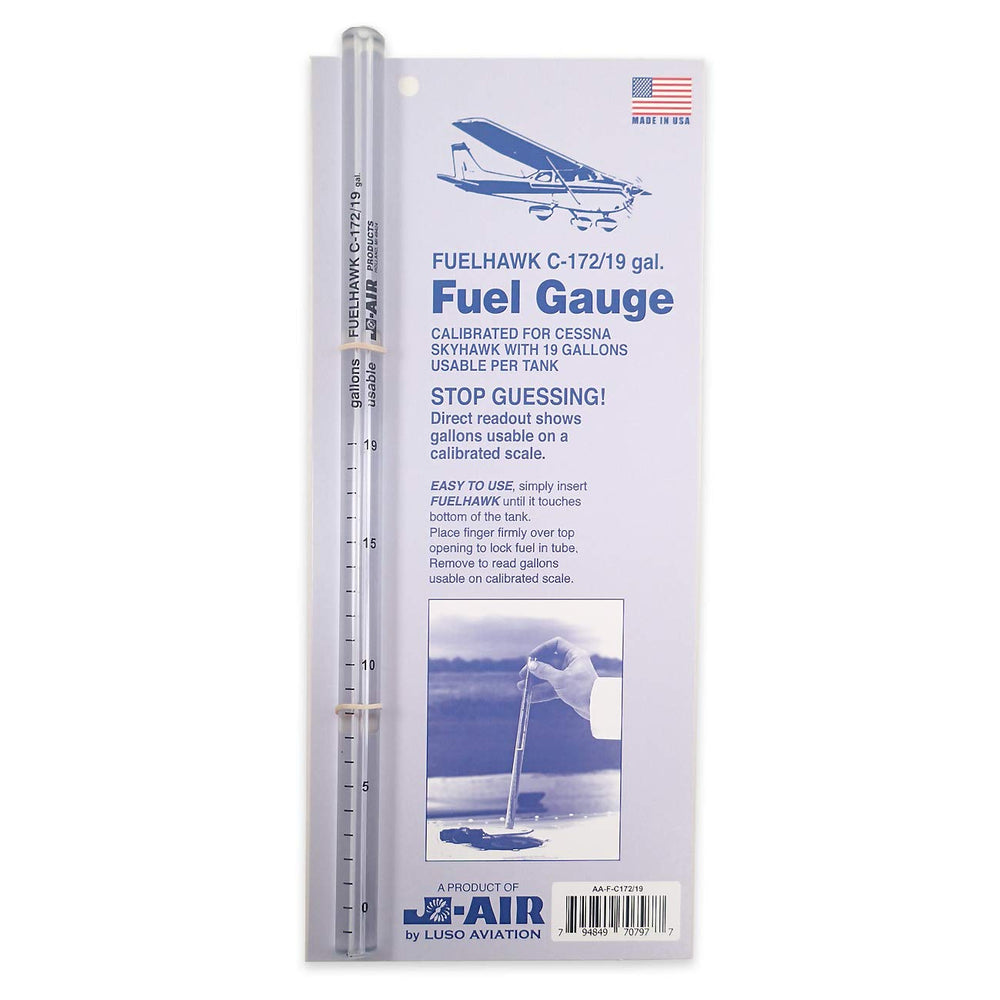 Luso Aviation Fuelhawk for Cessna 172 shows usable fuel at a glance.