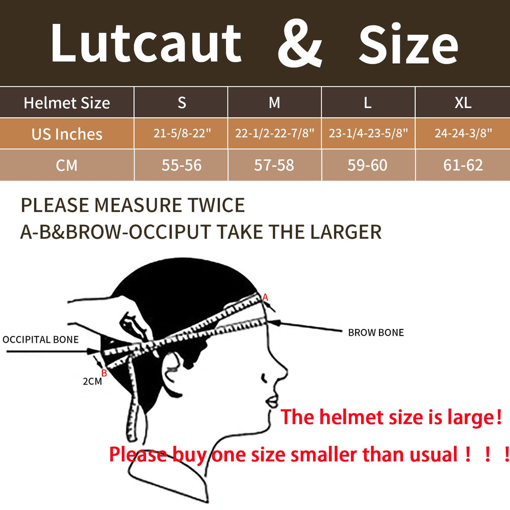 Lutcaut German-style leather half-helmet side view for comfortable, all-day wear on bikes.
