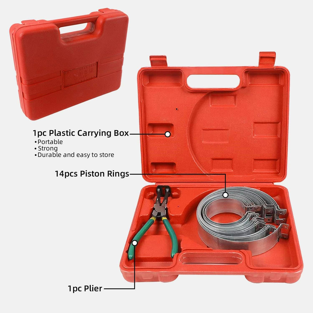 LUTIFIX 14 piston rings included for versatile engine work.