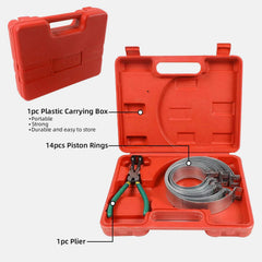 LUTIFIX 14 piston rings included for versatile engine work.