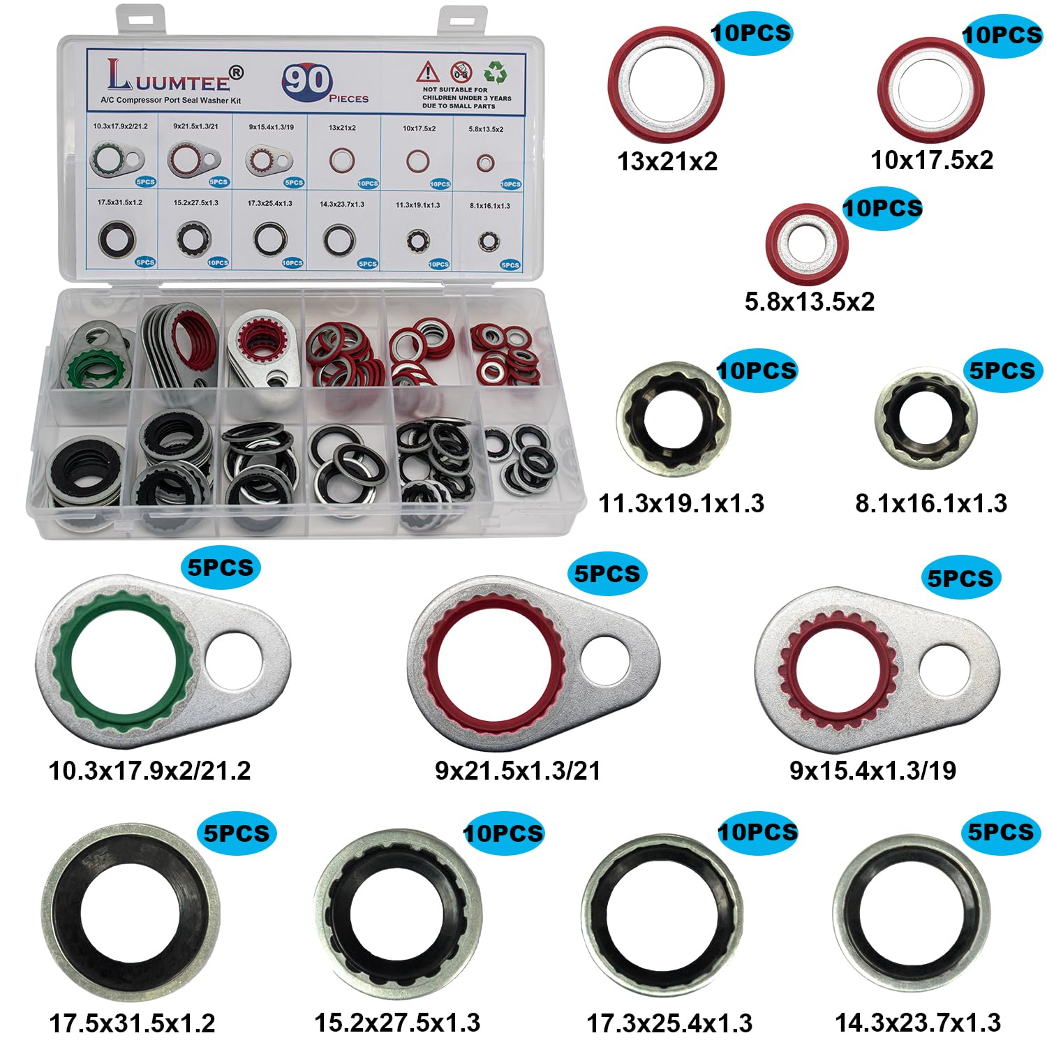 Luumtee charging port dust caps protect fittings during repairs