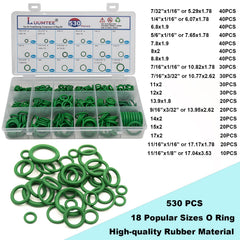 Luumtee o-ring seals kit provides durable seals for multiple components