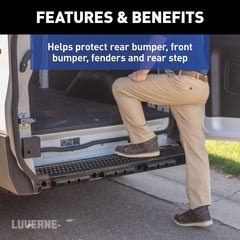 LUVERNE rubber bumper protector withstands bumps at loading docks.