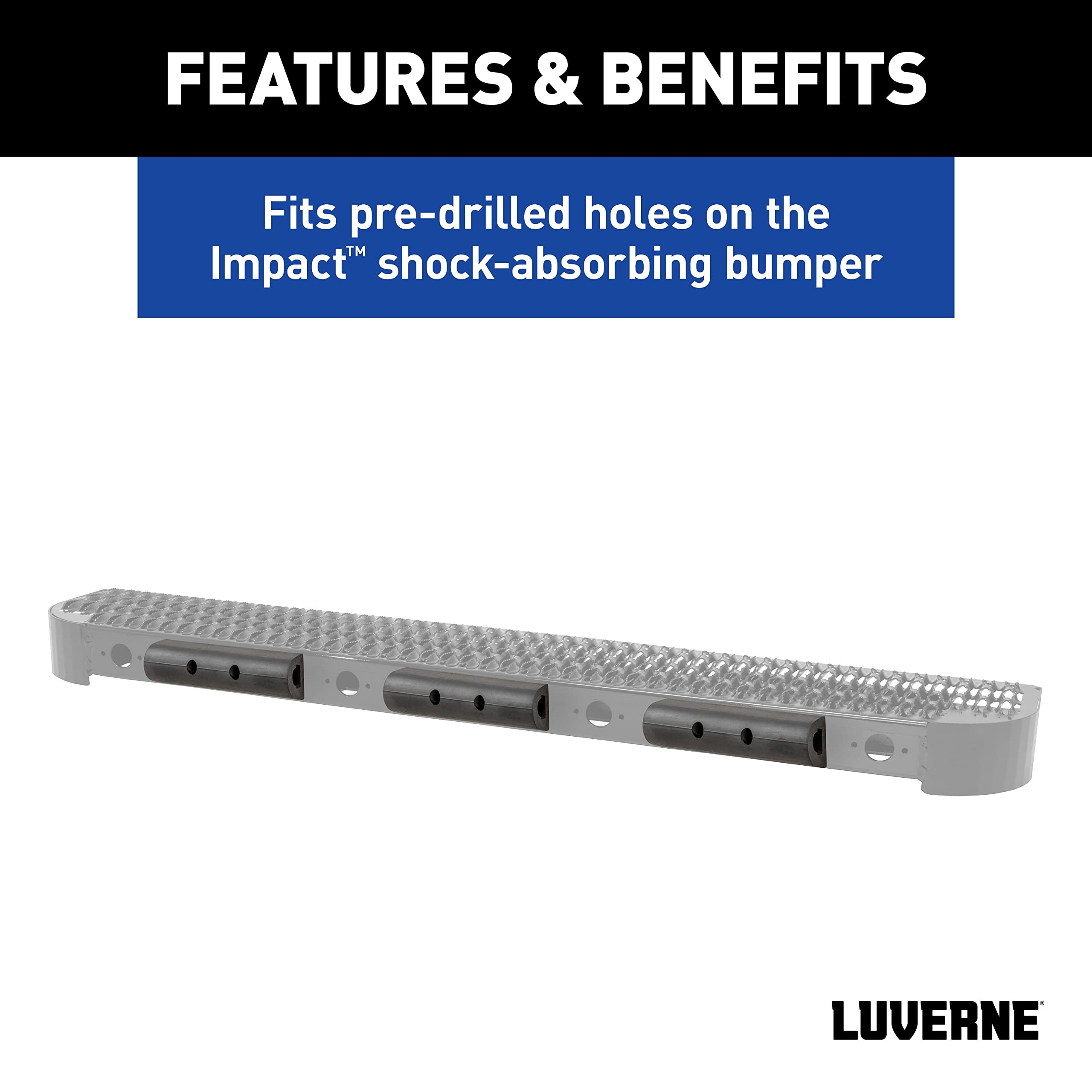 LUVERNE two-hole mounting hardware included for quick install.
