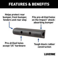 LUVERNE universal-fit bumper strip adapts to many vehicles.