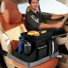 LUVHOMEE leakproof insulated cooler lid doubles as a convenient table.