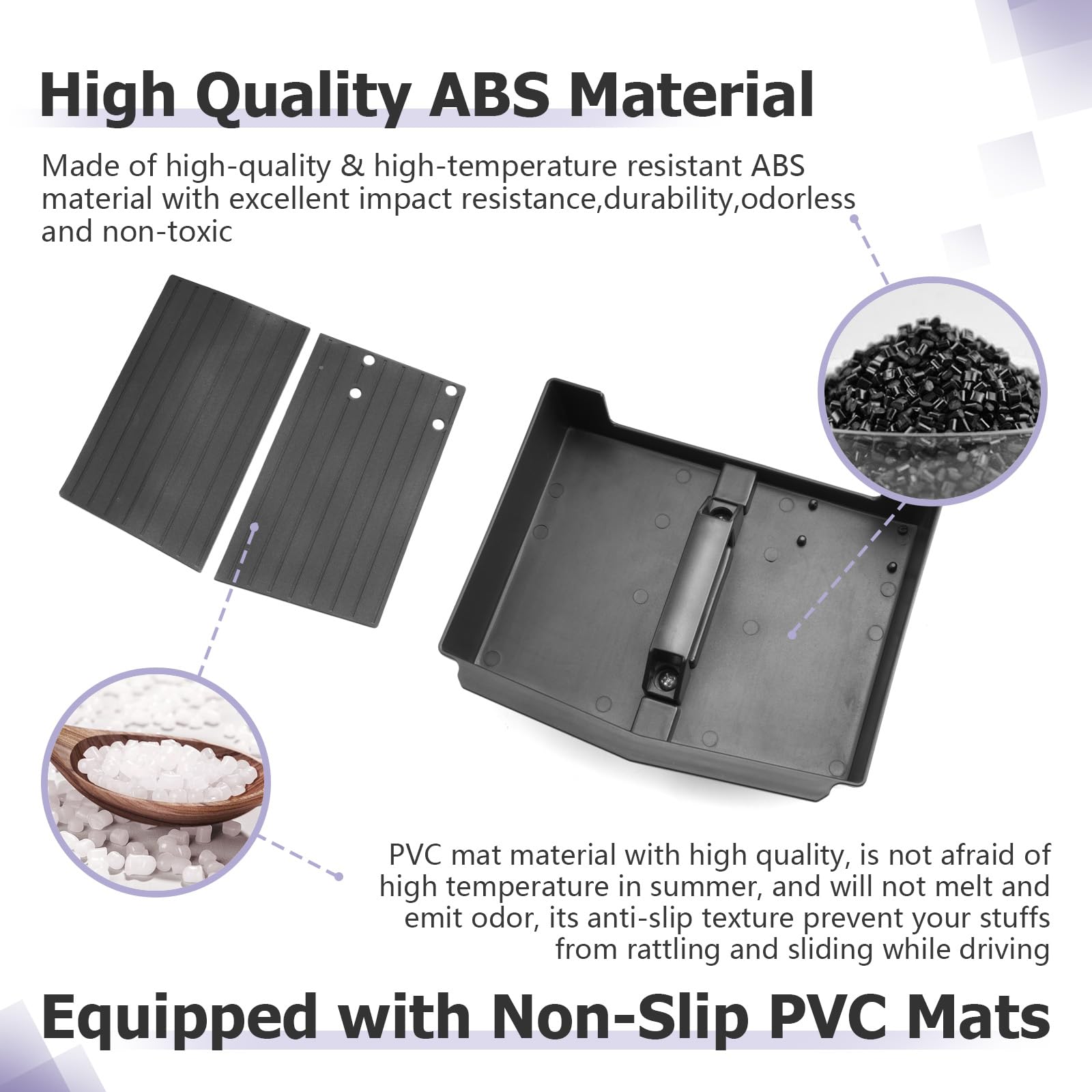 LUWU durable ABS black material resists moisture and wear