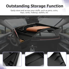 LUWU multi-compartment storage holding pens, coins, and keys neatly