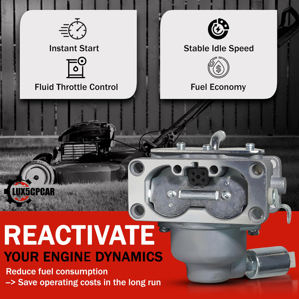 Lux5CPCAR carburetor on Husqvarna YTH series delivering stable fuel flow