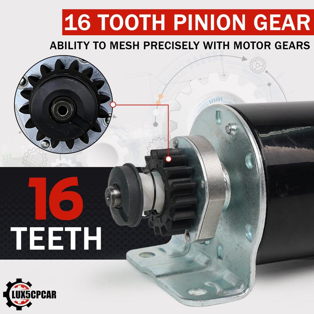 Lux5CPCar starter motor package includes gear for easy installation and durable performance.