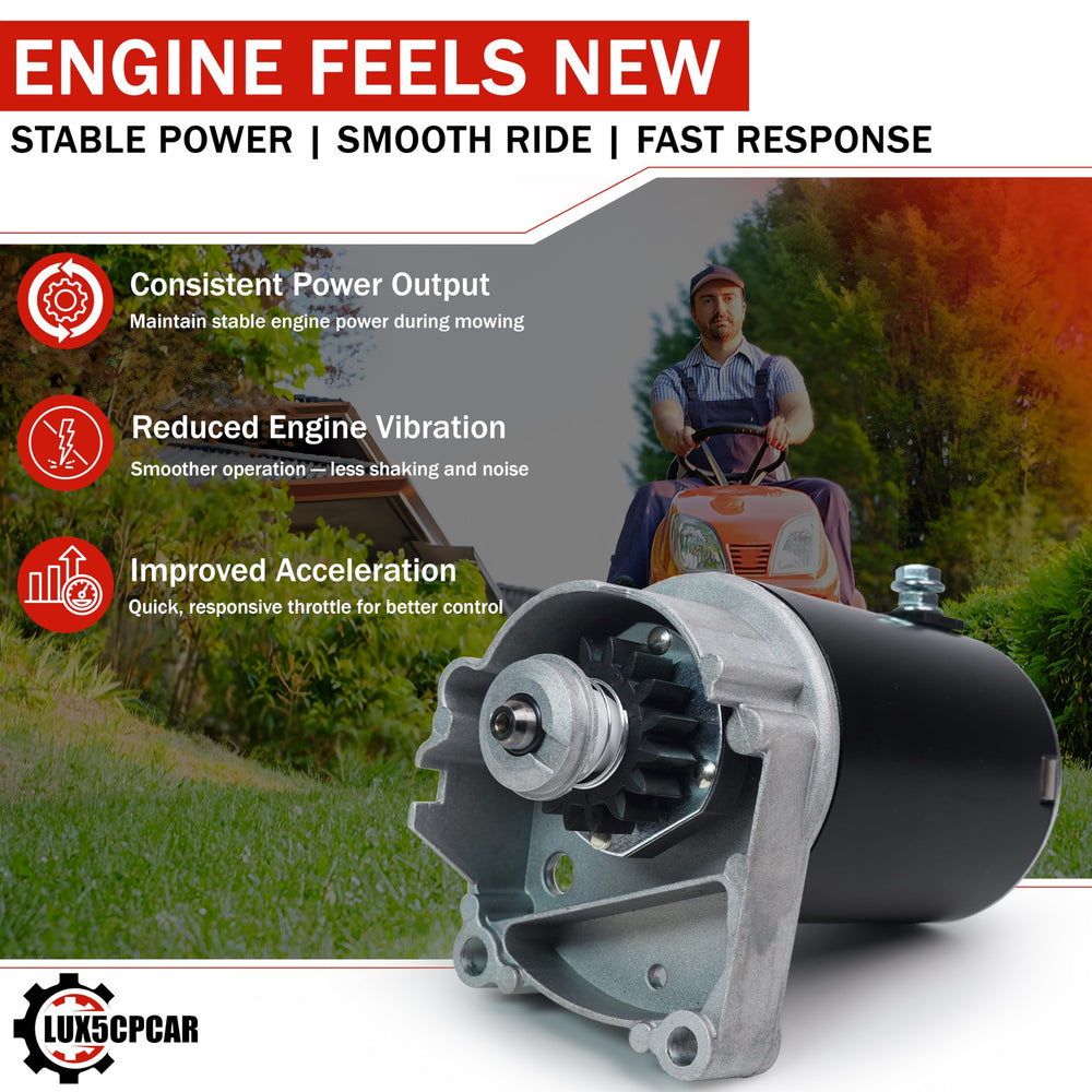 LUX5CPCAR wide model coverage matches many Briggs Stratton configurations.
