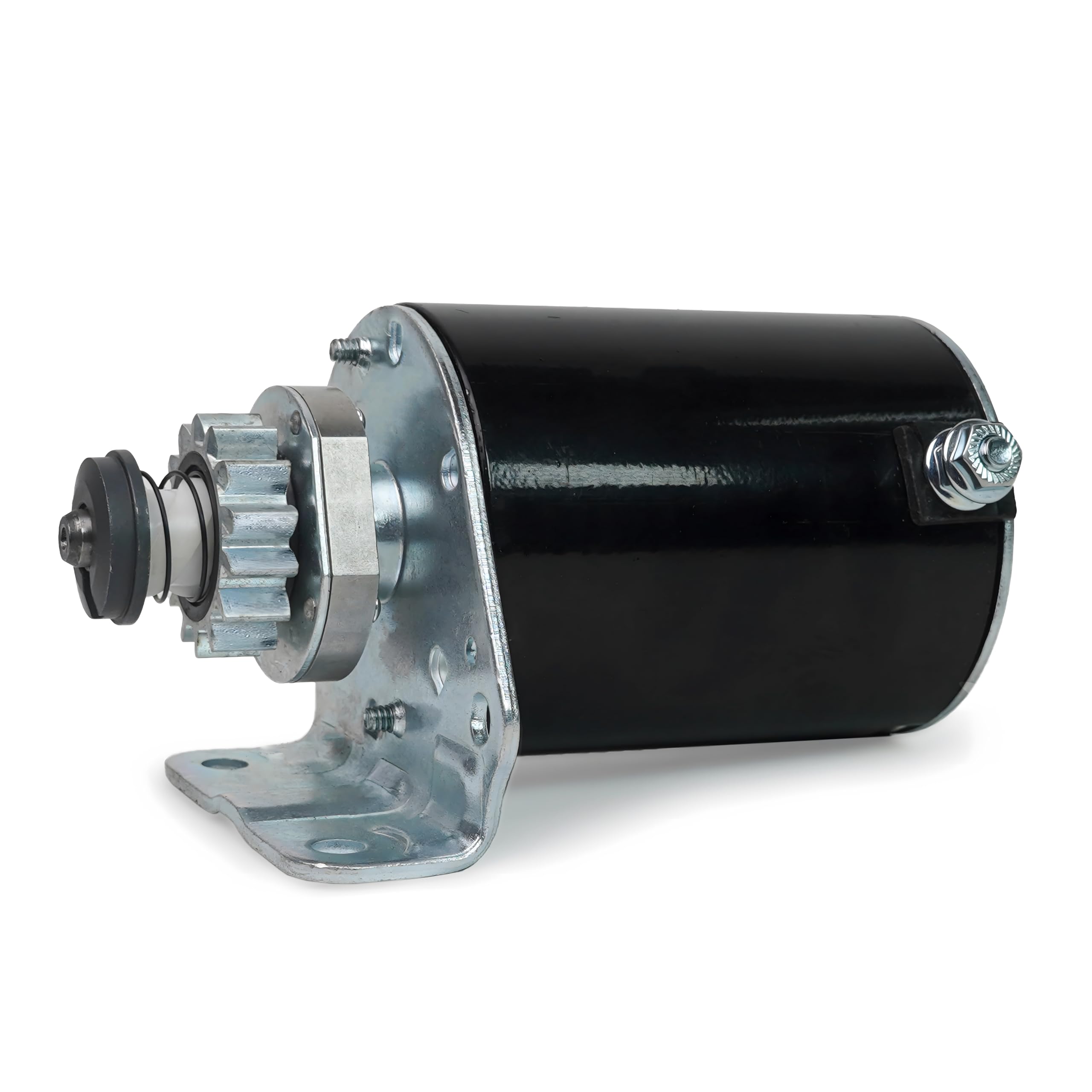 LUX5CPCAR 14-tooth starter close-up shows rugged gear for reliable starts