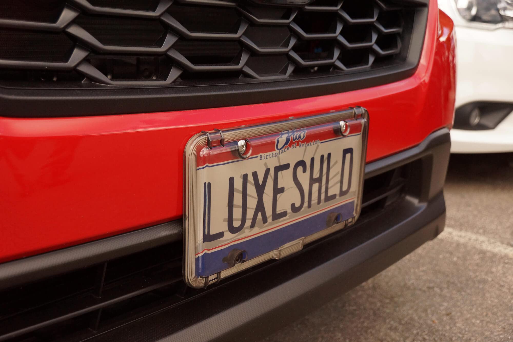 Luxe Shield lifetime warranty backs lasting plate protection.