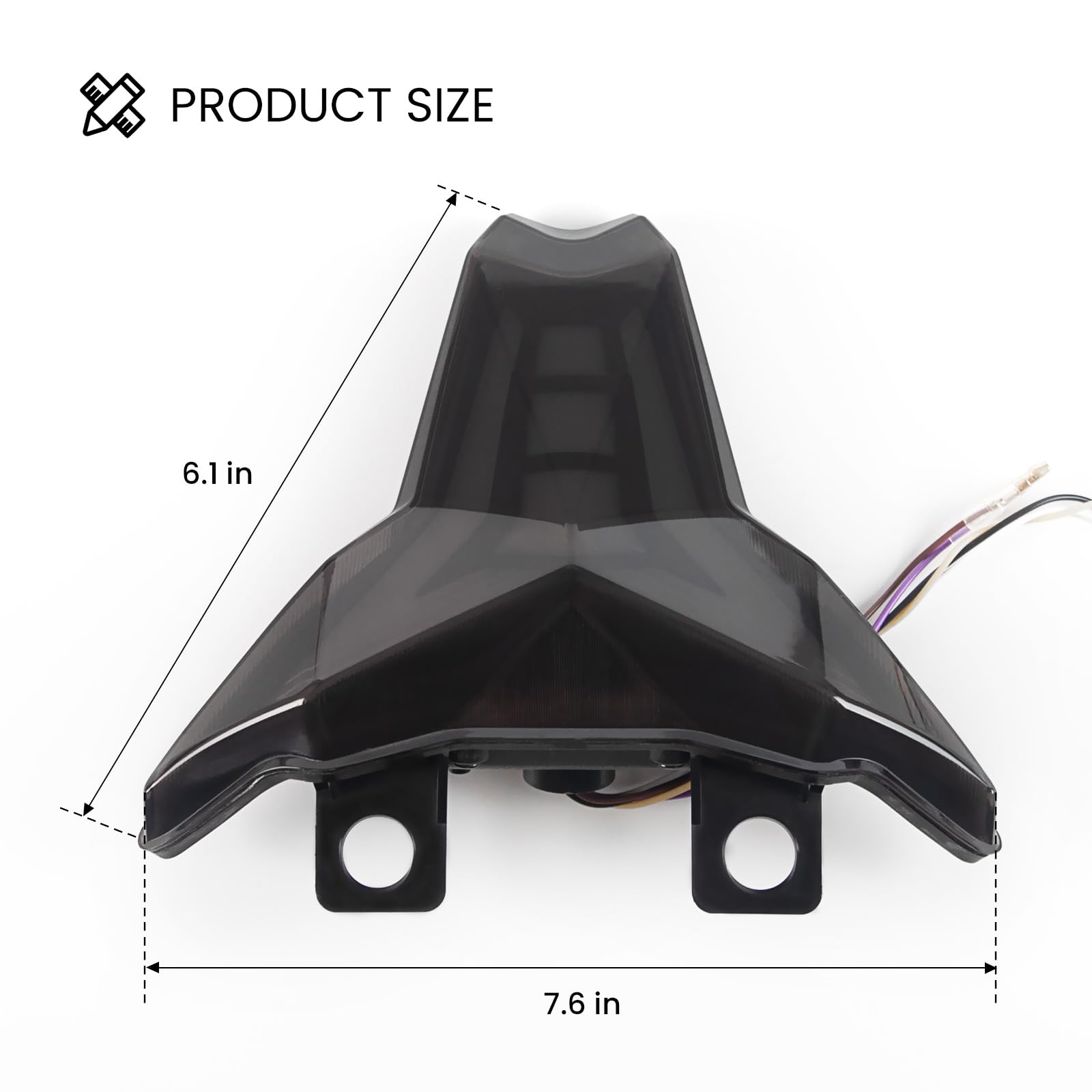 LUXEMOTO rear view performance in low light for safer riding