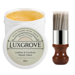 LUXGROVE Leather Salve bottle pour for easy application and protection