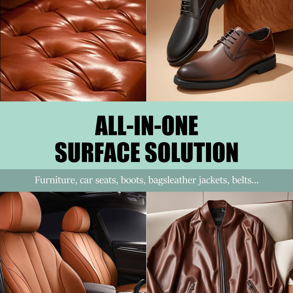 LUXGROVE Leather Salve packaging and simple application guide.