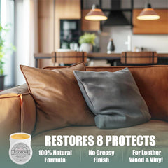 LUXGROVE Leather Salve removes stains from leather seats