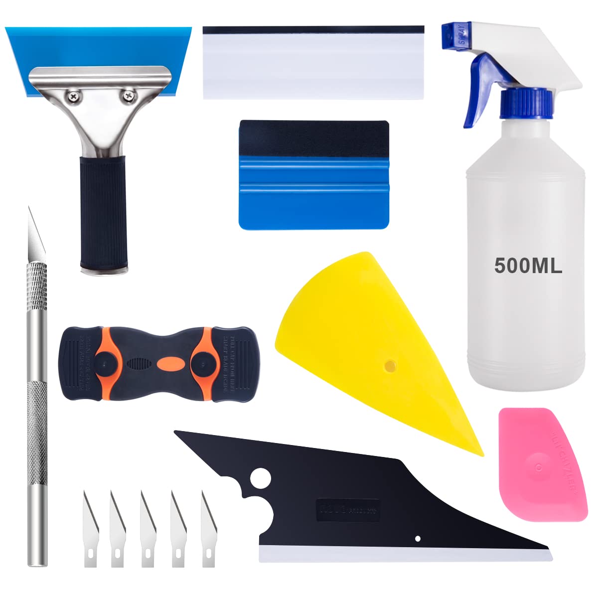 Luxiv 9-in-1 window tint tools kit for professional car film installations.