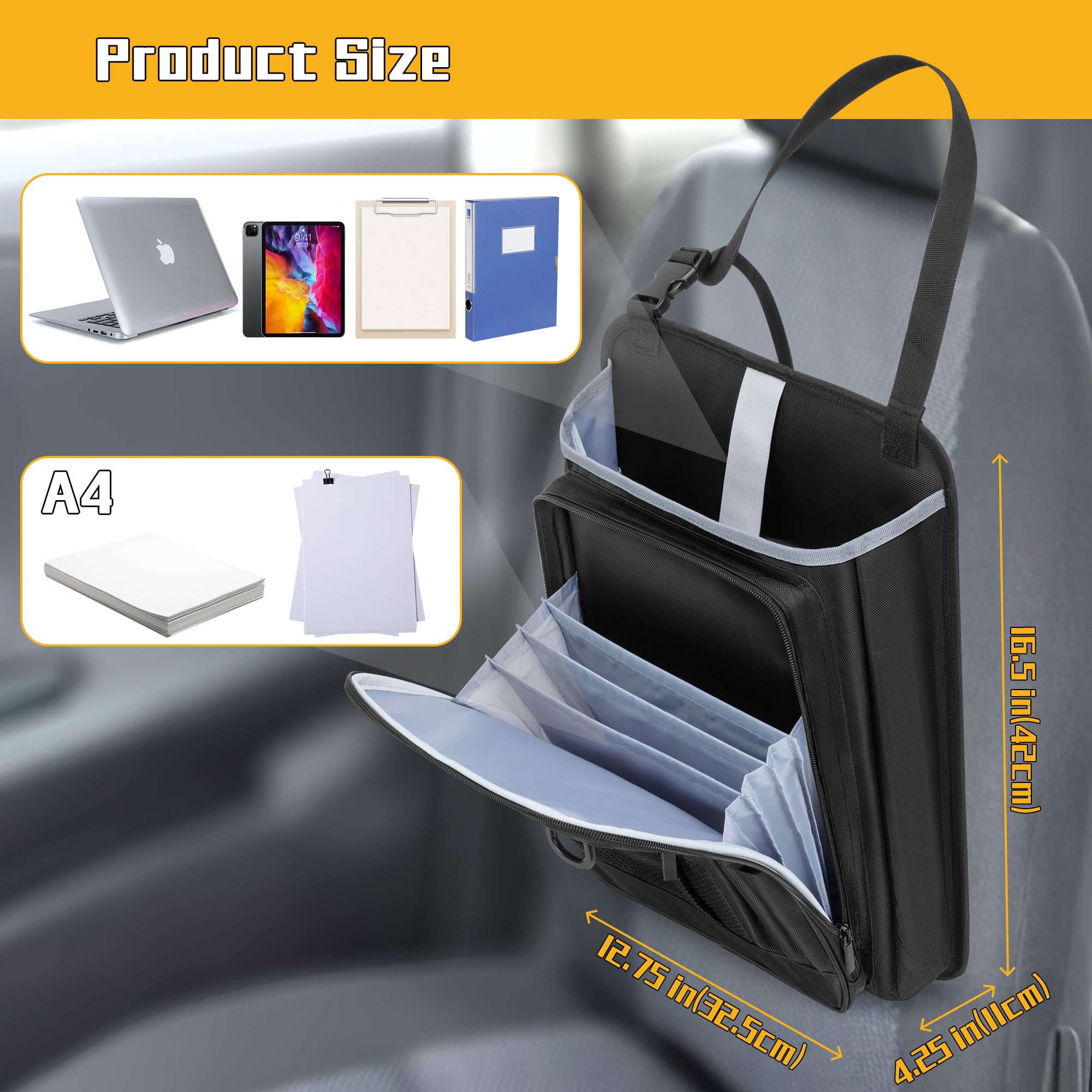 LUXJA reflective strip and D ring for keys and safety
