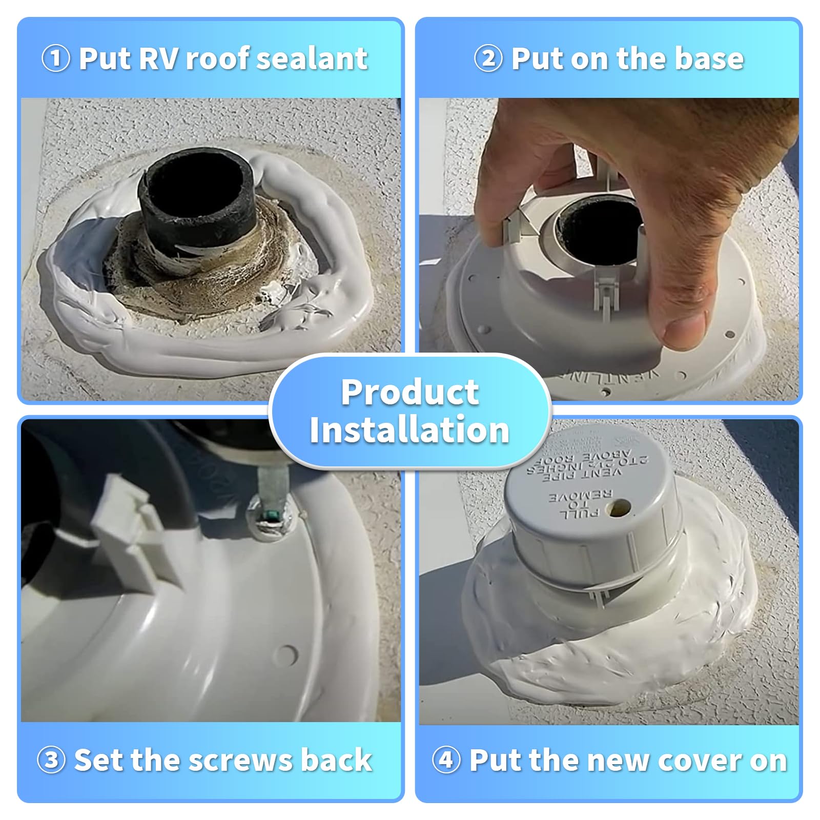 Luxlead white vent cap two-pack package for replacement needs.