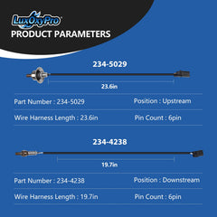 LuxOxyPro oxygen sensor in-engine installation for Hyundai Santa Fe, optimized performance.